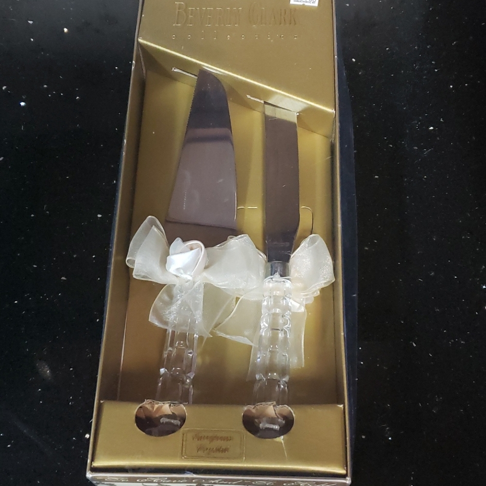 Wedding Cake Knife & Server Set